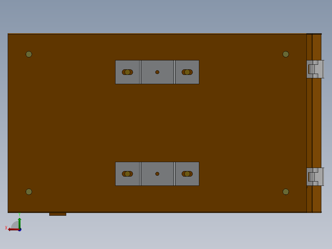 12路汇流箱后视图