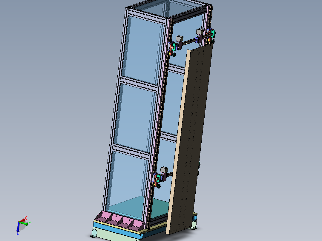 立式门板平面度测试台sw19可编辑