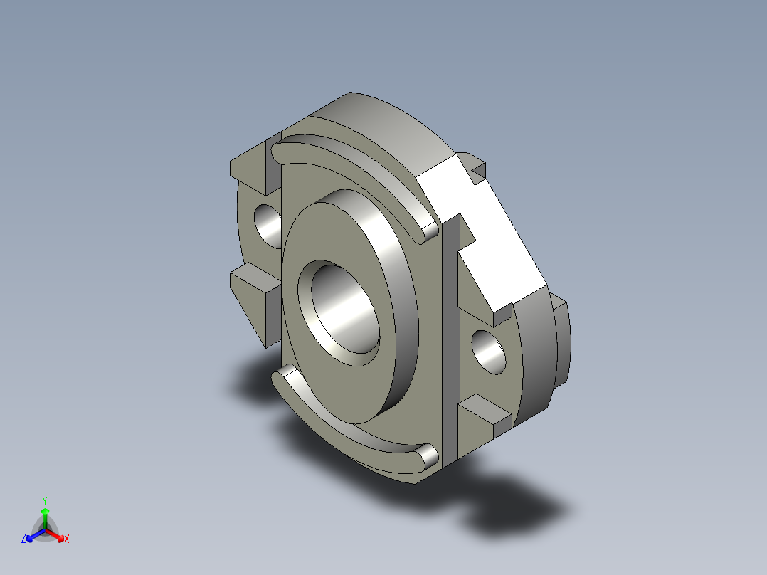 典型零件的数控编程及加工仿真（cad+ug+说明书）主视图