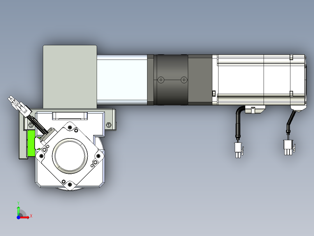 威洛博直线电机模组EB8ZR-L200-S480-LZP75B5K-ZP755K-MS3前视图
