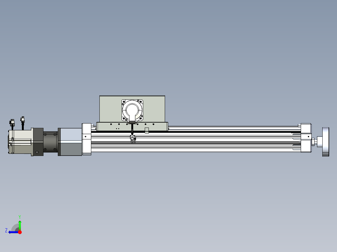 威洛博直线电机模组EB8ZR-L200-S480-LZP75B5K-ZP755K-MS3右视图