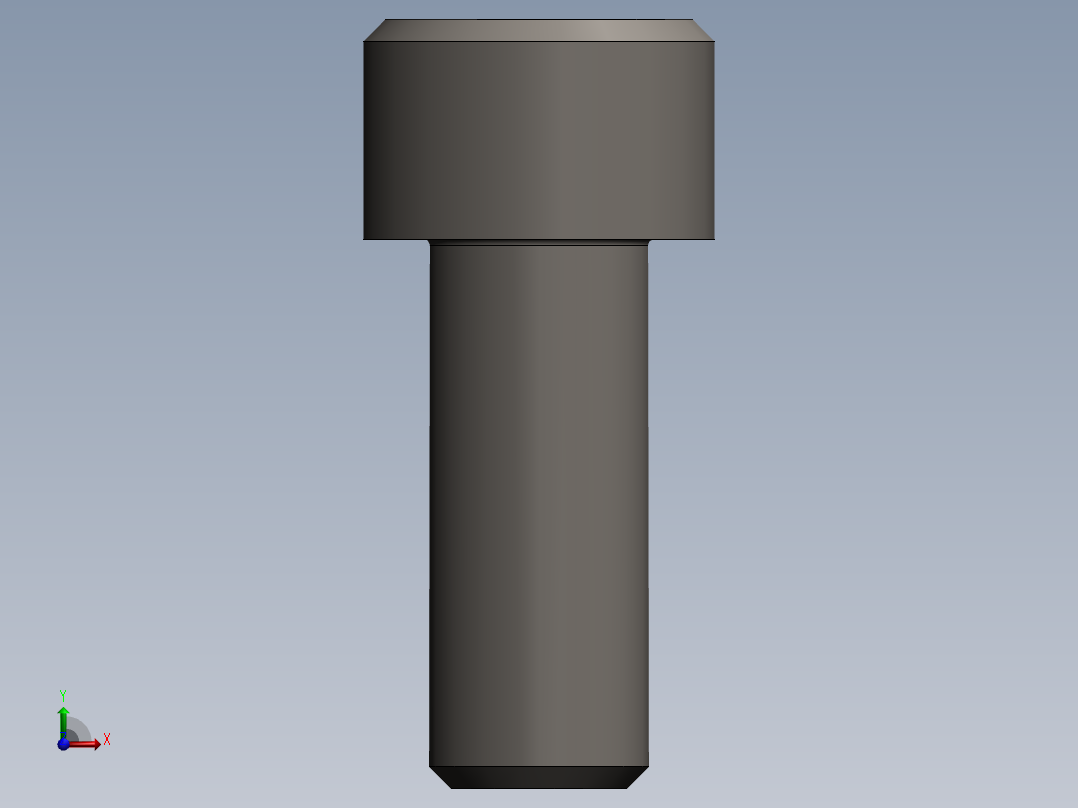 螺钉 GBT70.1 M10X25前视图