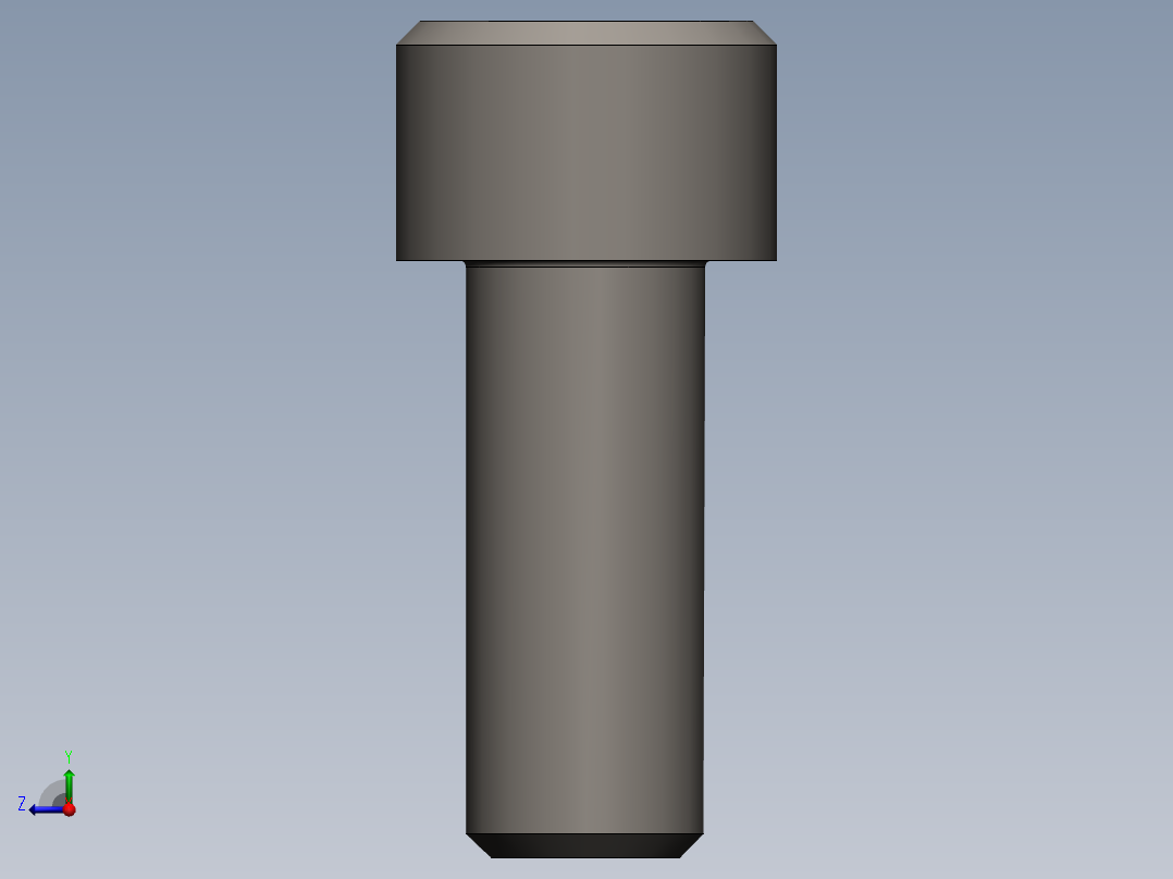 螺钉 GBT70.1 M10X25右视图