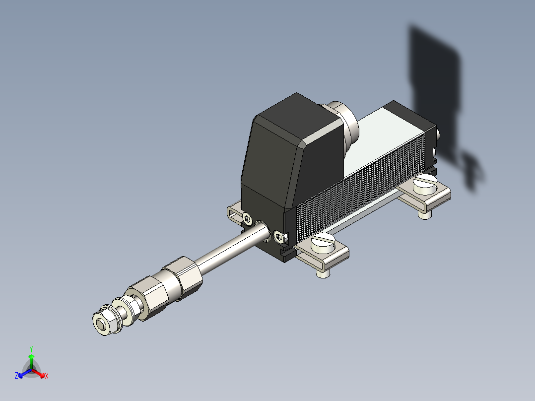 NOVOTECHNIK直线位移传感器T TS正等轴测图