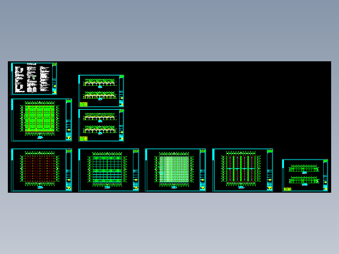 石狮某公司70x80钢结构CAD