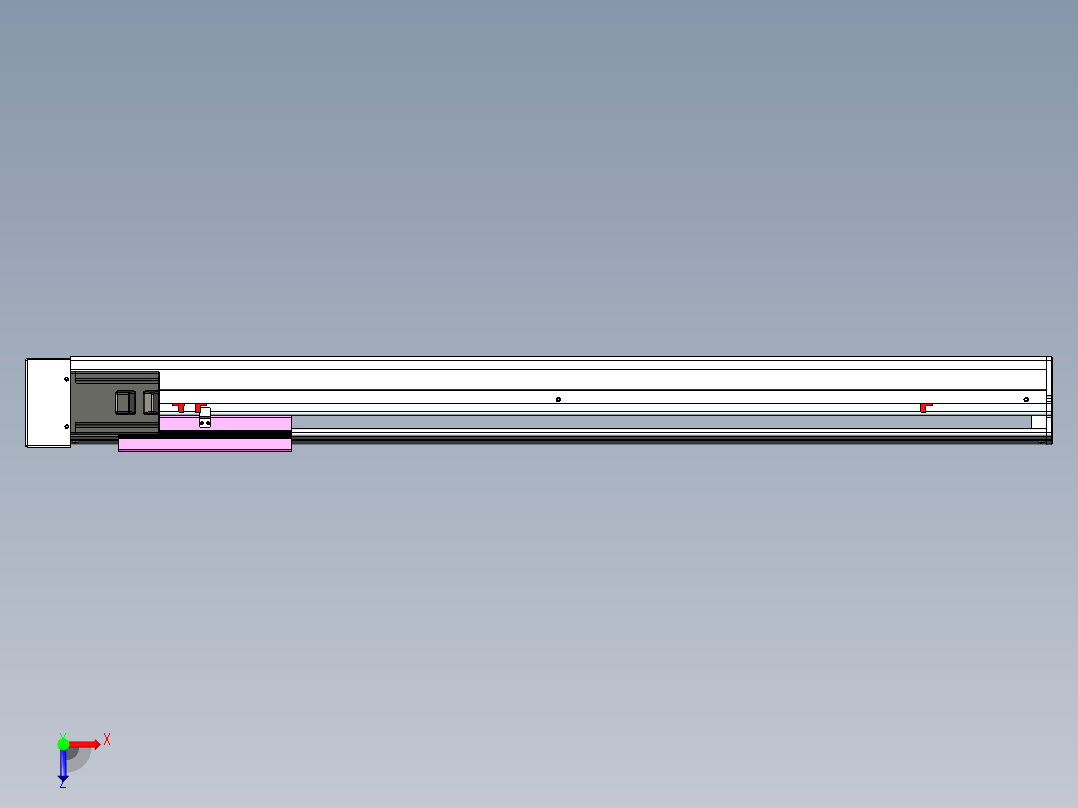 VF丝杆传动-一般环境VF22-L20-C-S900-BR-P75-C4俯视图