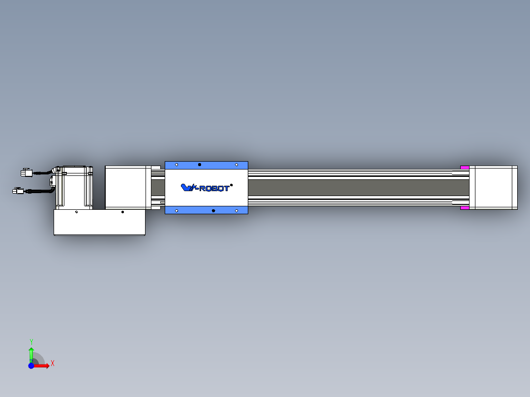 威洛博LB.GB同步带传动--欧规系列GB8-L96-S450-BL-P75前视图