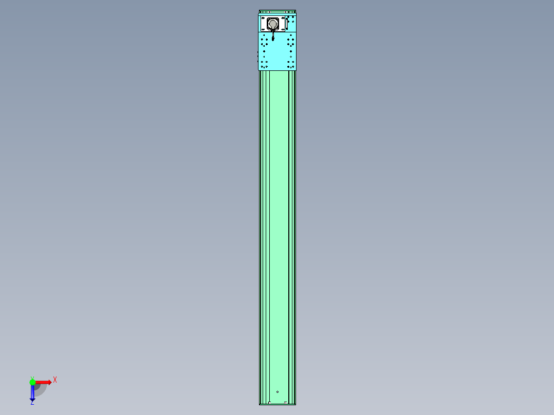 东锦齿条传动DH270G-L167-S2450-BU-减速机+750W俯视图