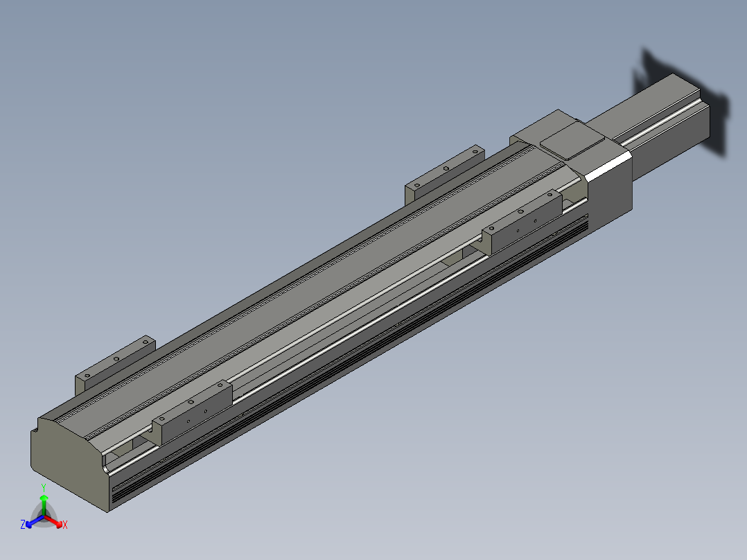 直线模组LHAT10-CA-S400-M-C3设计图纸