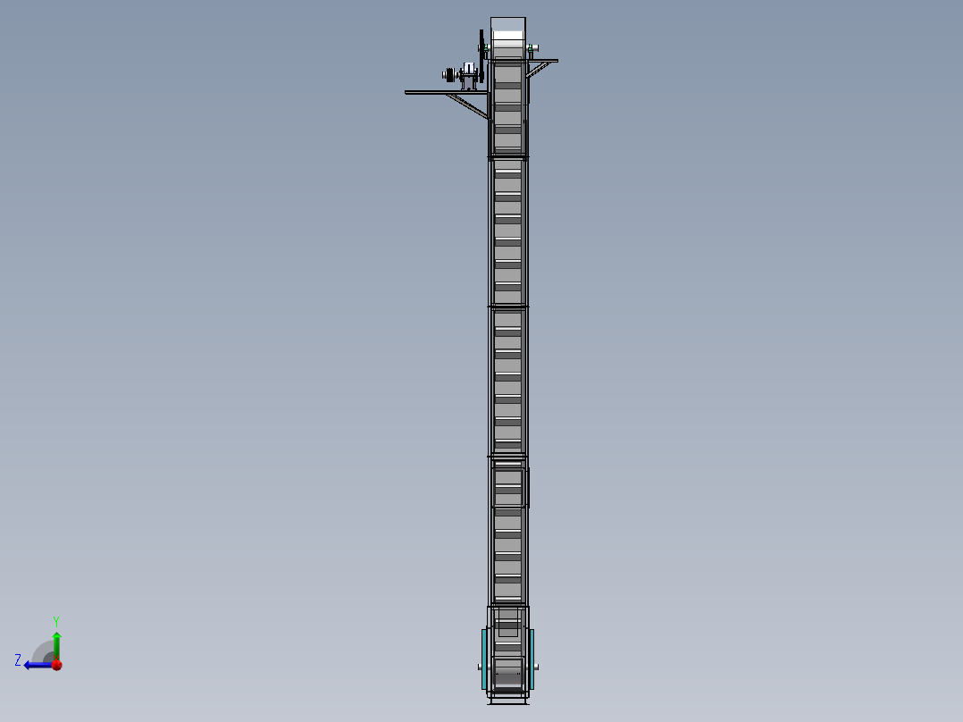 D160皮带斗式提升机 240+24.4.19+002右视图
