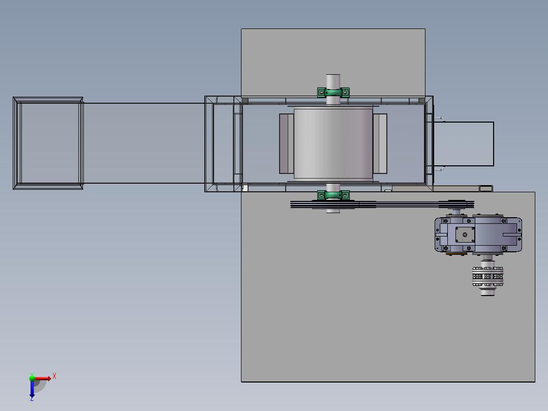 D160皮带斗式提升机 240+24.4.19+002俯视图