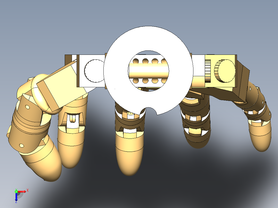 仿生机械手 (21)俯视图