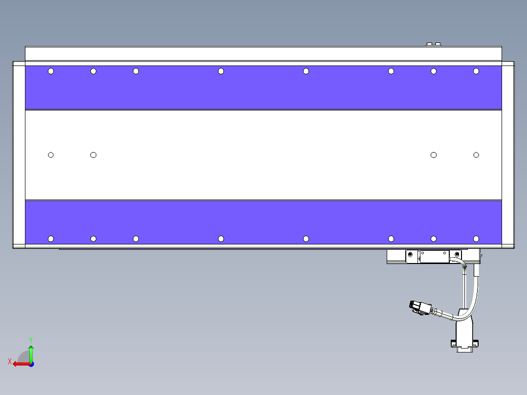 威洛博VL系列3d模型模组VL22H1Y-S400后视图
