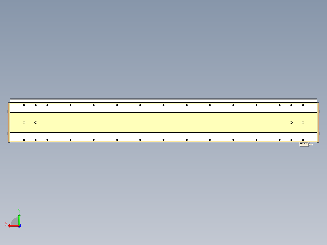 威洛博LC系列3d模型模组LC17E1Y-S1150后视图