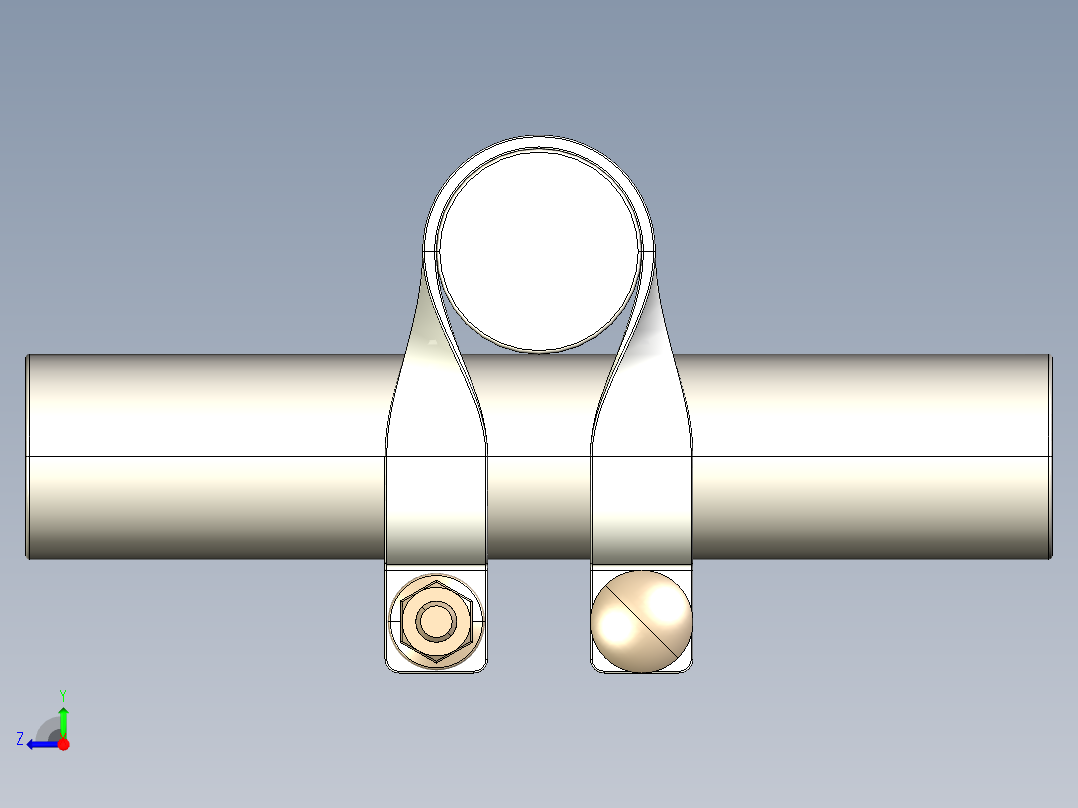 用于连接温室零件的支架右视图