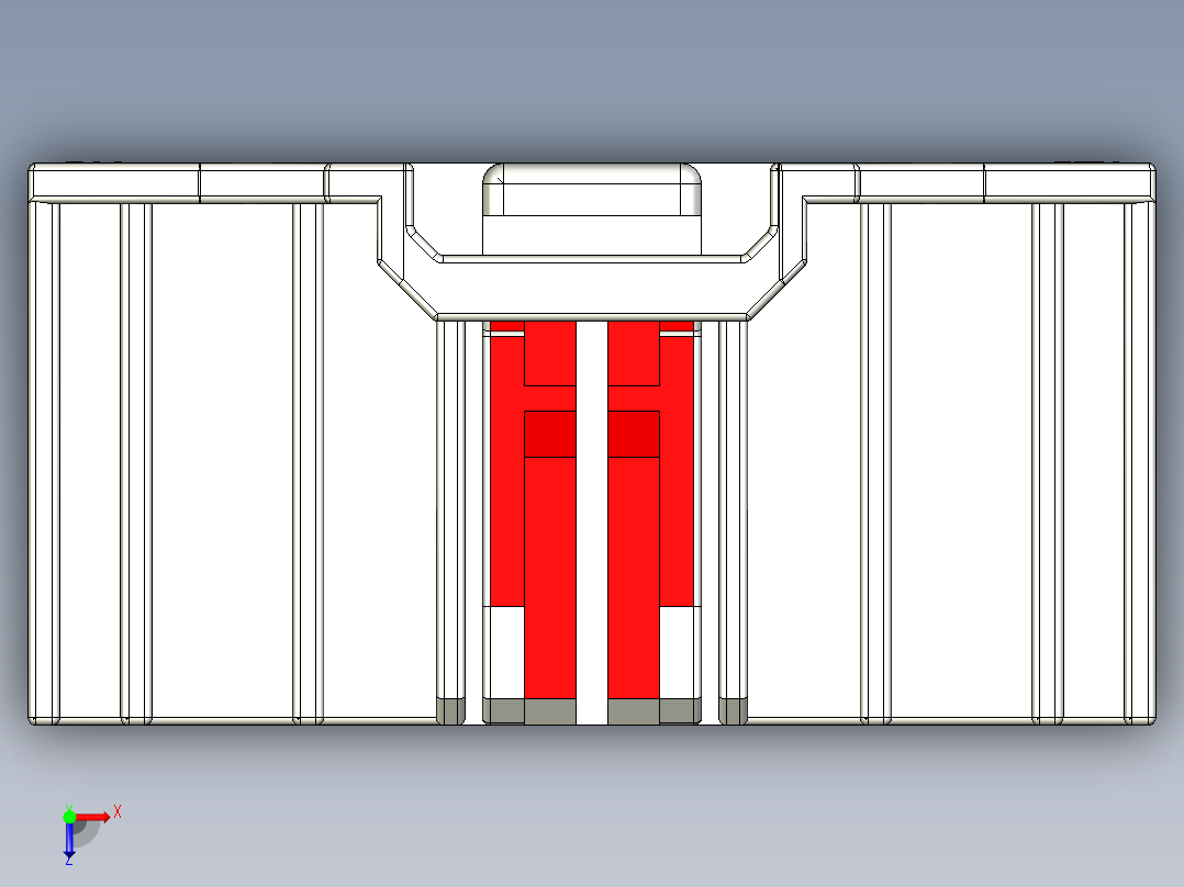 连接器AAUS01AS0-036K0117俯视图