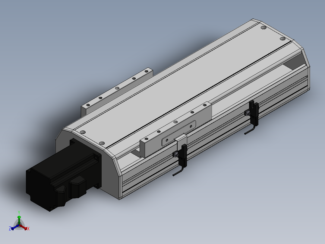 精密模组MY140-T10-150L-BC-P40B-C4-C正等轴测图