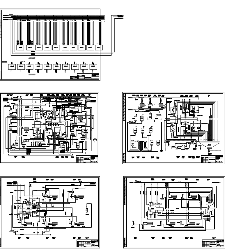 6万吨／年合成氨各岗位工艺流程CAD套图