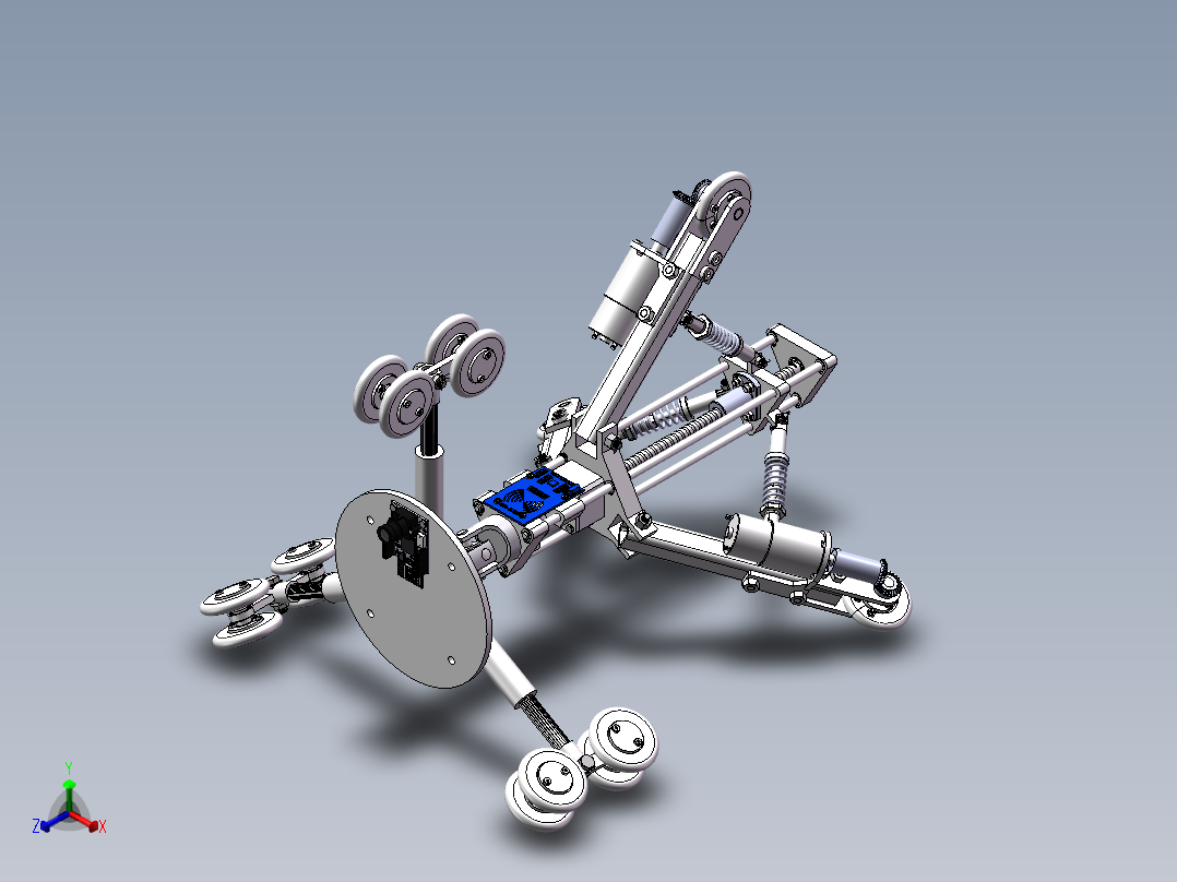 管道机器人sw22可编辑正等轴测图