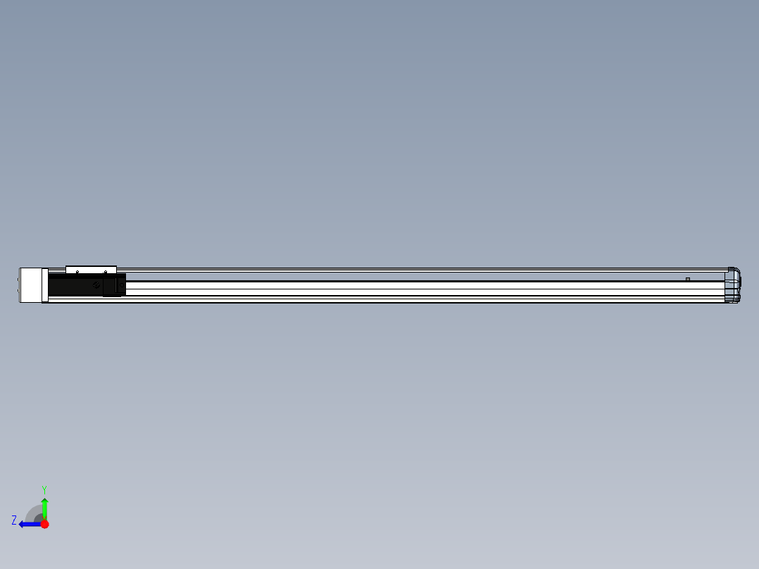Toyo东佑达直线模组-ETH10-1050-BL-100W+煞車右视图