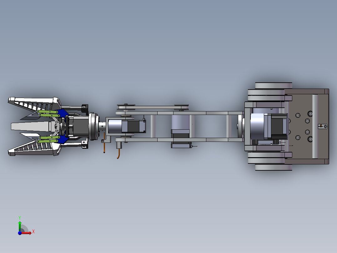 苹果采摘机械手前视图
