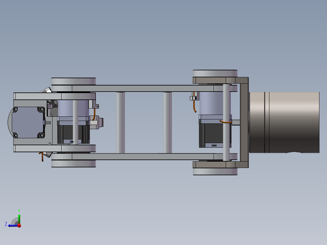 苹果采摘机械手右视图
