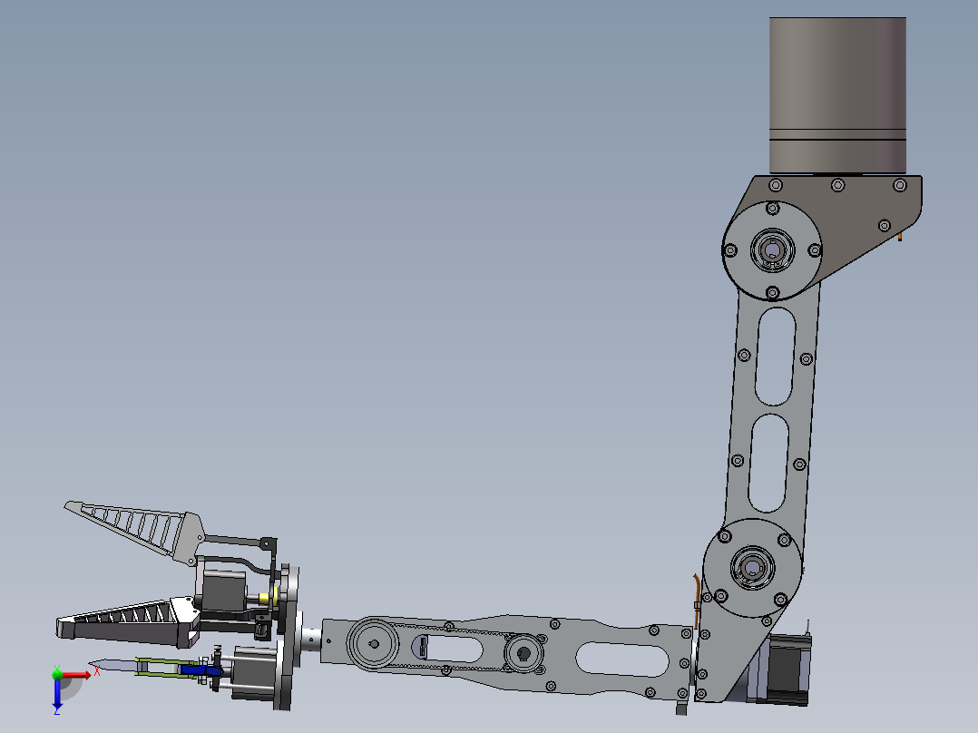 苹果采摘机械手俯视图