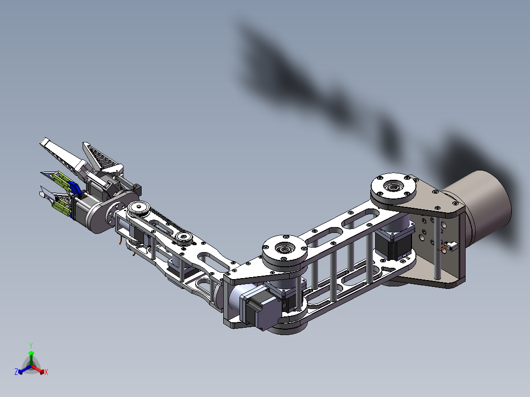 苹果采摘机械手正等轴测图