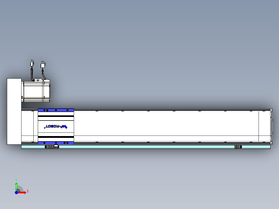 VF丝杆传动-一般环境VF14-Lxx-C-S700-BR-ZP75-C3前视图