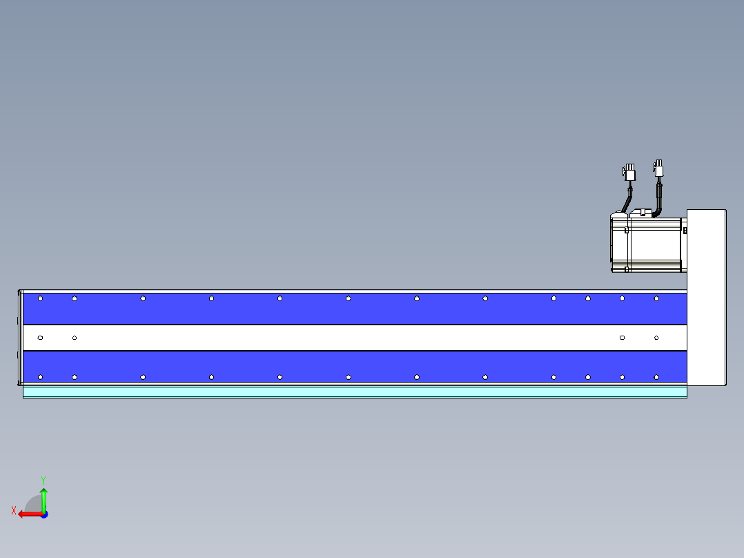 VF丝杆传动-一般环境VF14-Lxx-C-S700-BR-ZP75-C3后视图