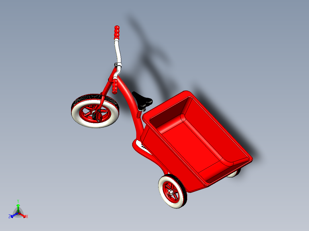 带货斗儿童三轮车--stp