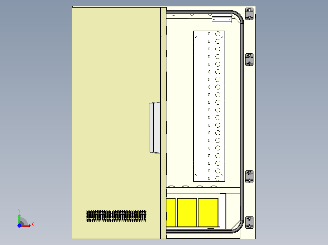 电器柜 电控柜 (6) 机械设计素材前视图