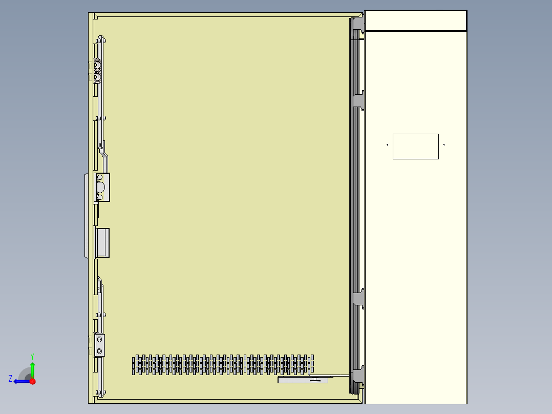 电器柜 电控柜 (6) 机械设计素材右视图