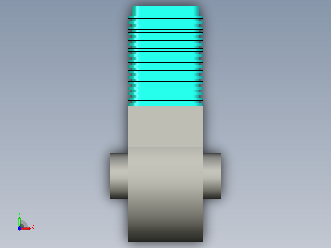小发动机前视图