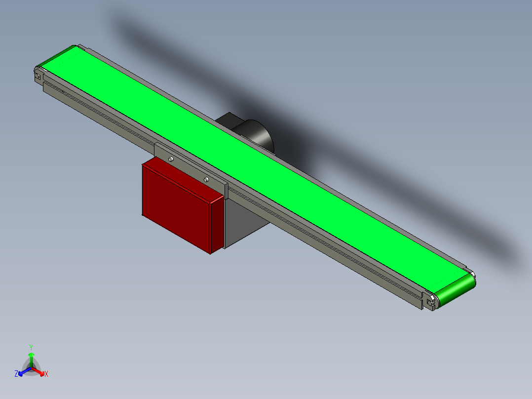 皮带输送机 (34)正等轴测图