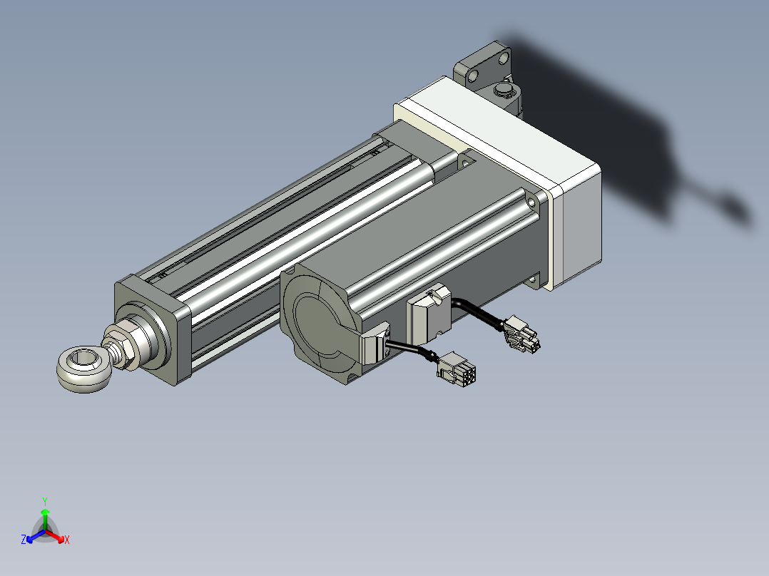伺服电缸KB220488正等轴测图