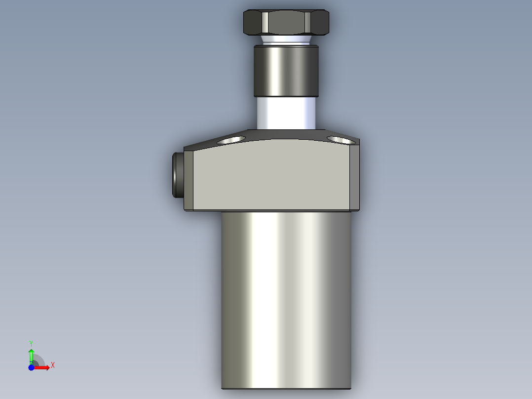 KOSMEKLHS0400-CL-Y30多系列多零件图纸模型前视图