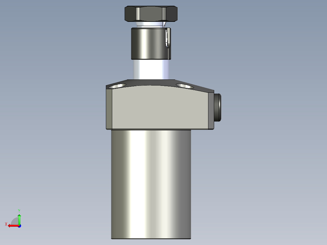 KOSMEKLHS0400-CL-Y30多系列多零件图纸模型后视图