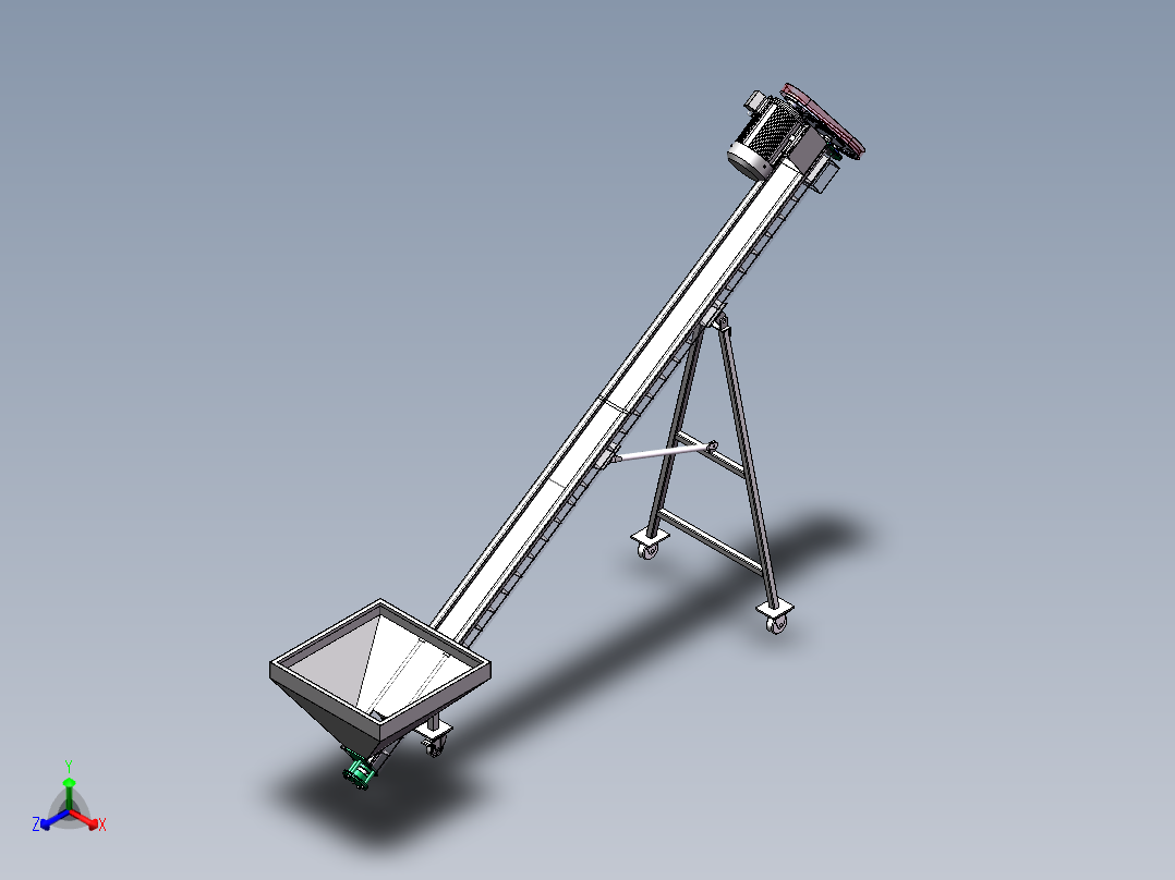 U160-4米提升机sw17可编辑正等轴测图