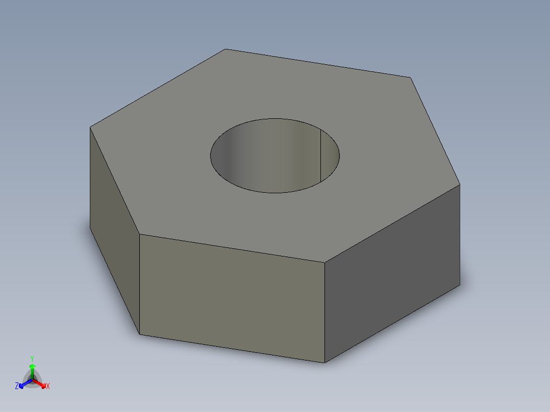基恩士FU-35FZnut_kc图纸模型正等轴测图
