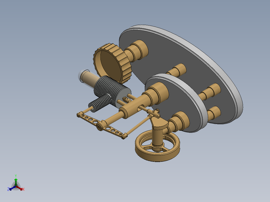发动机 (58)正等轴测图