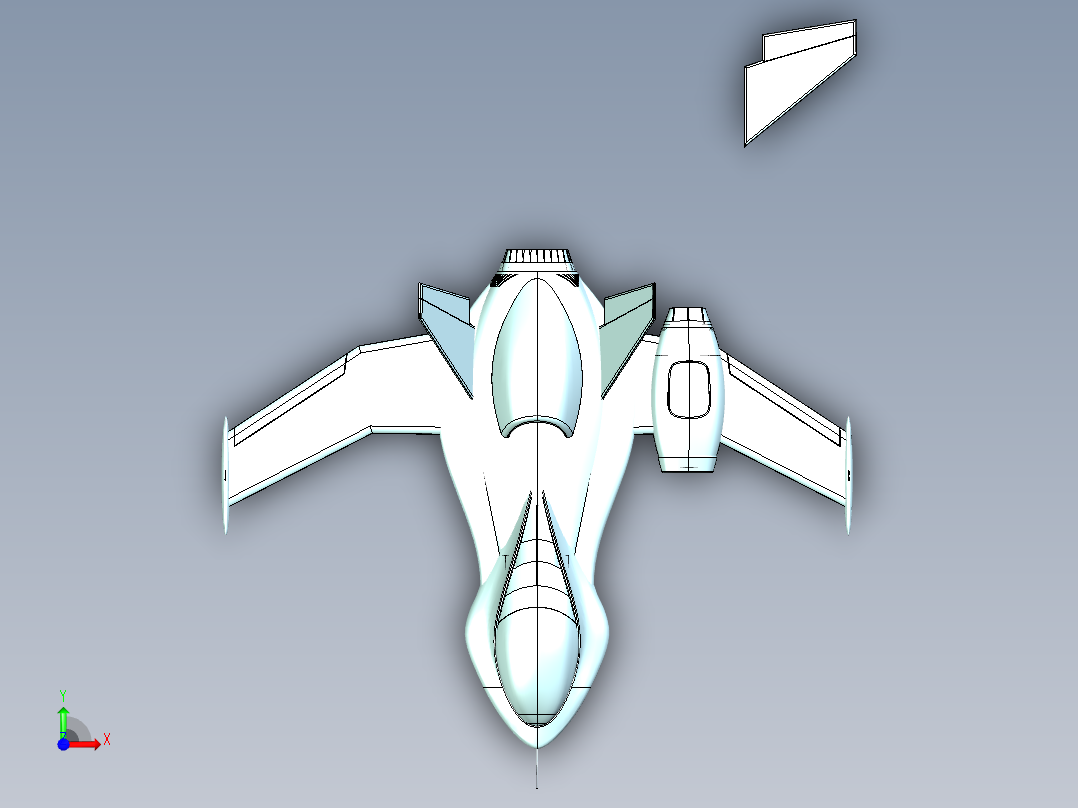 超级英雄飞机前视图