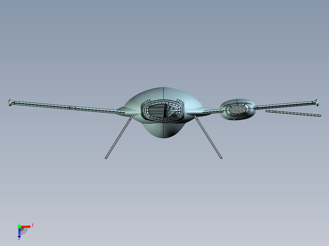 超级英雄飞机俯视图