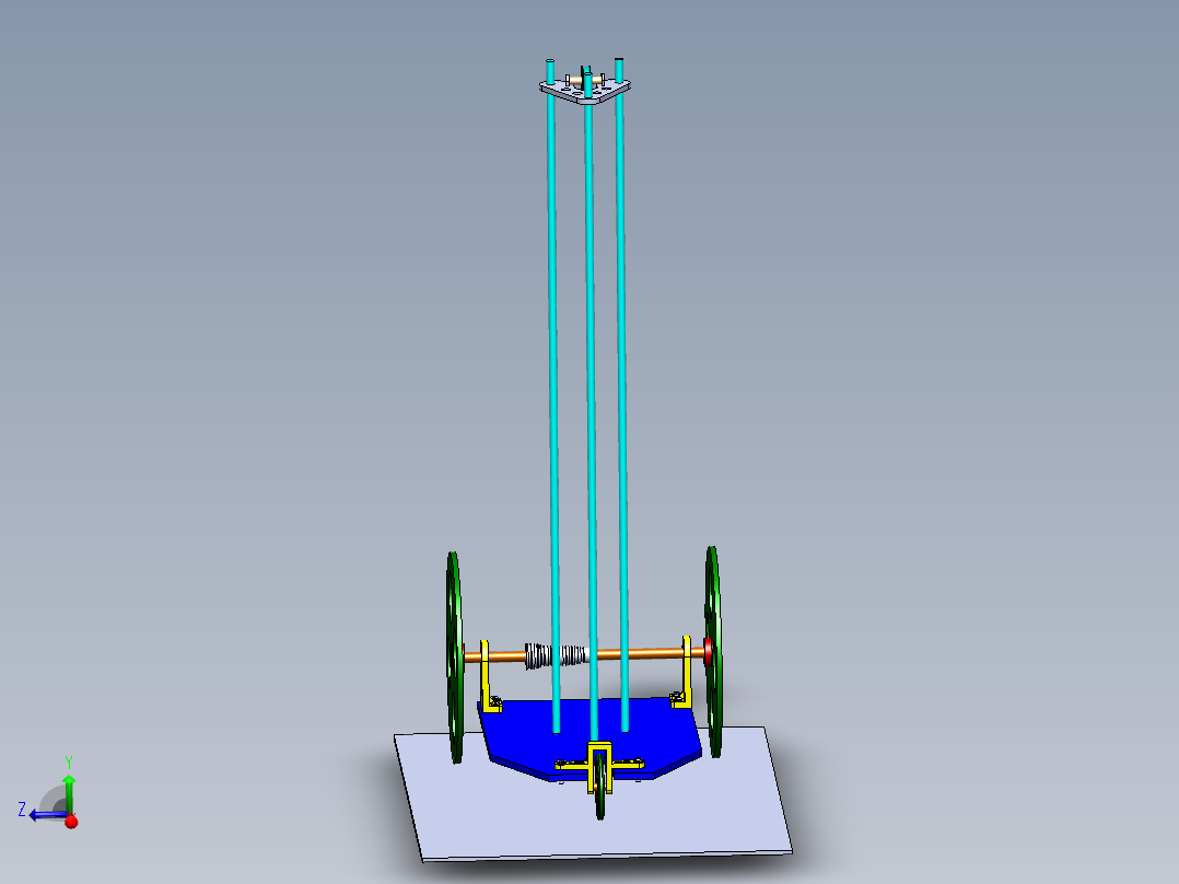 无碳小车直线组样车模型
