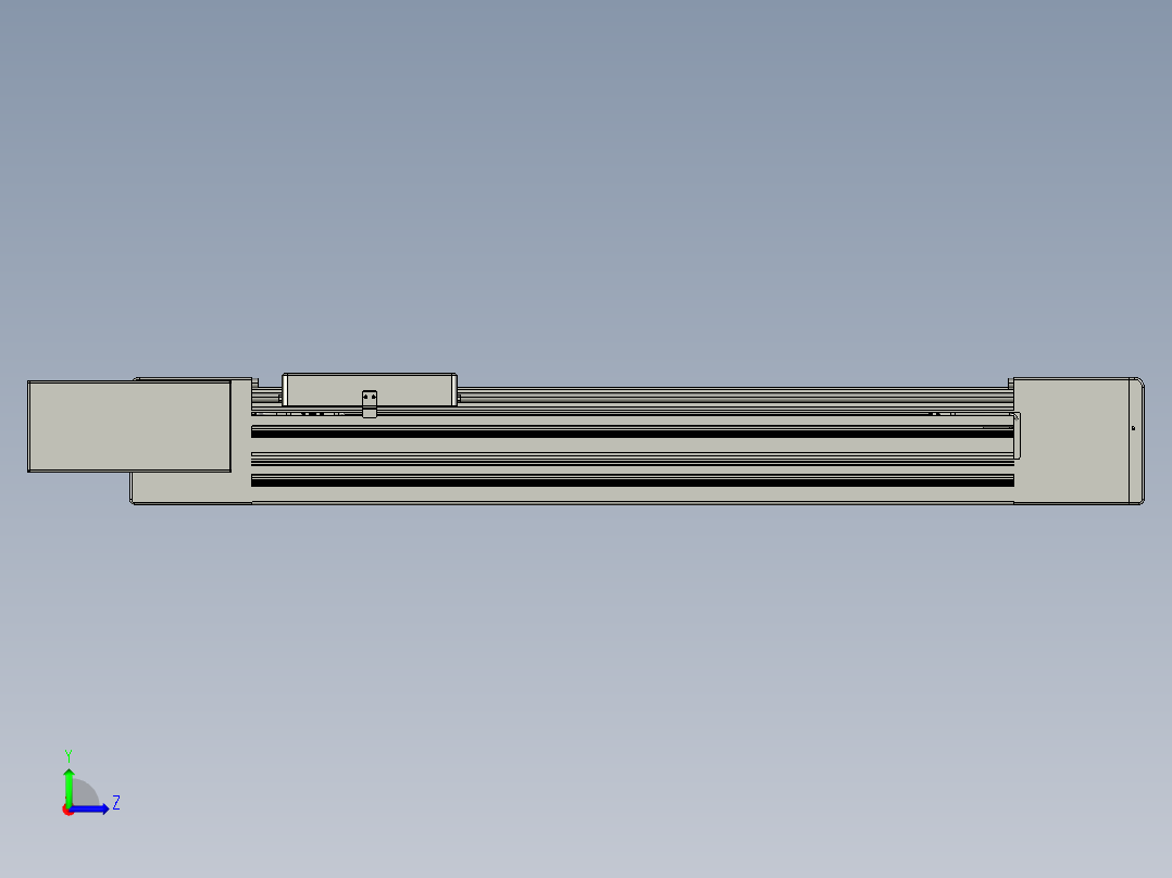 威洛博直线电机模组EB10-L224-S550-BL-ZP75-MS3-5K左视图