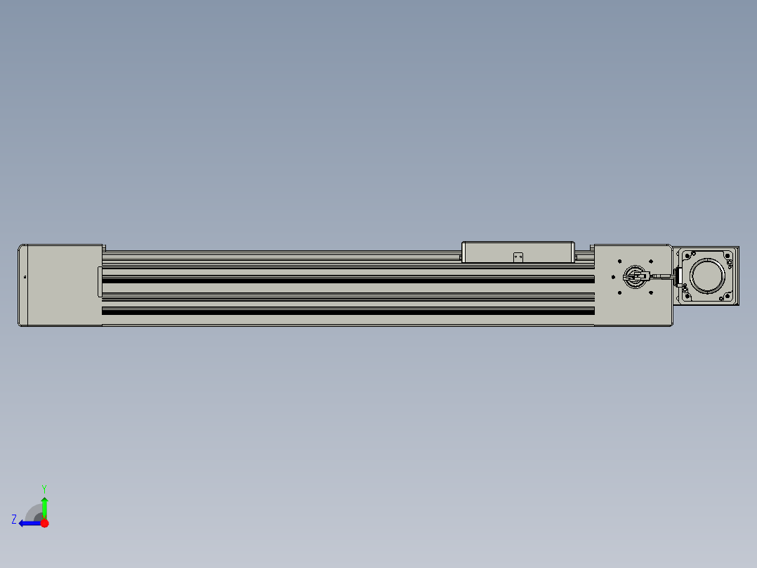 威洛博直线电机模组EB10-L224-S550-BL-ZP75-MS3-5K右视图