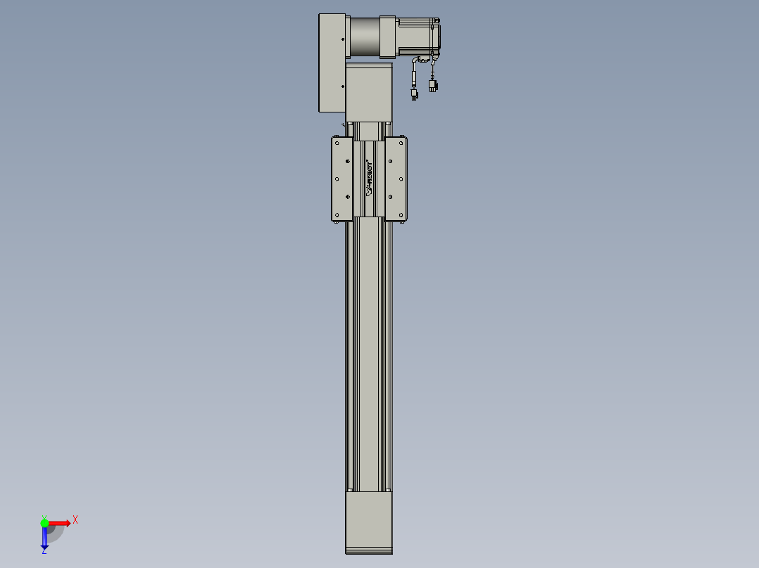 威洛博直线电机模组EB10-L224-S550-BL-ZP75-MS3-5K俯视图