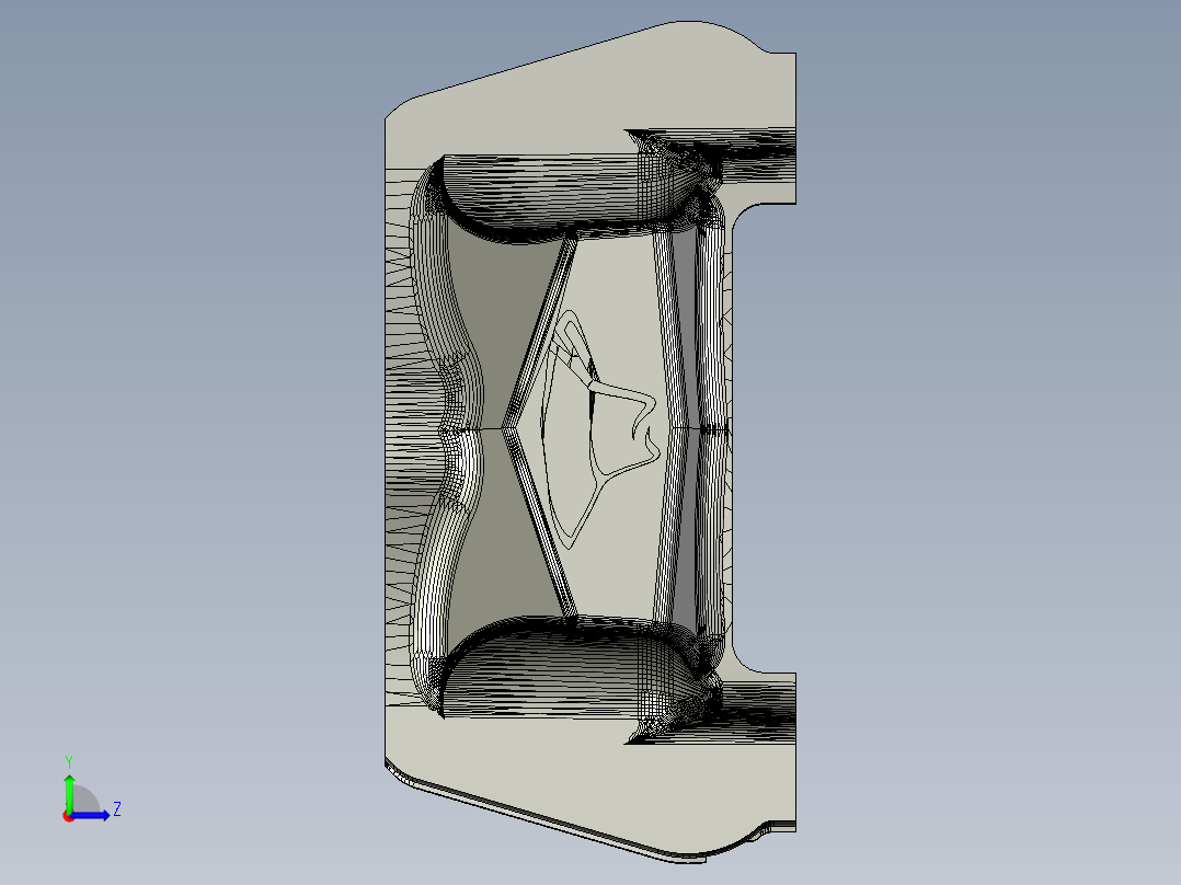 FPV无人机碳纤维机身左视图