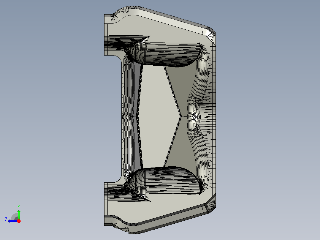 FPV无人机碳纤维机身右视图