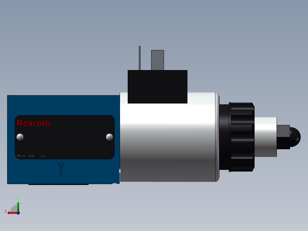 力士乐液压阀-DBET-6X_315G24K4V比例溢流阀后视图